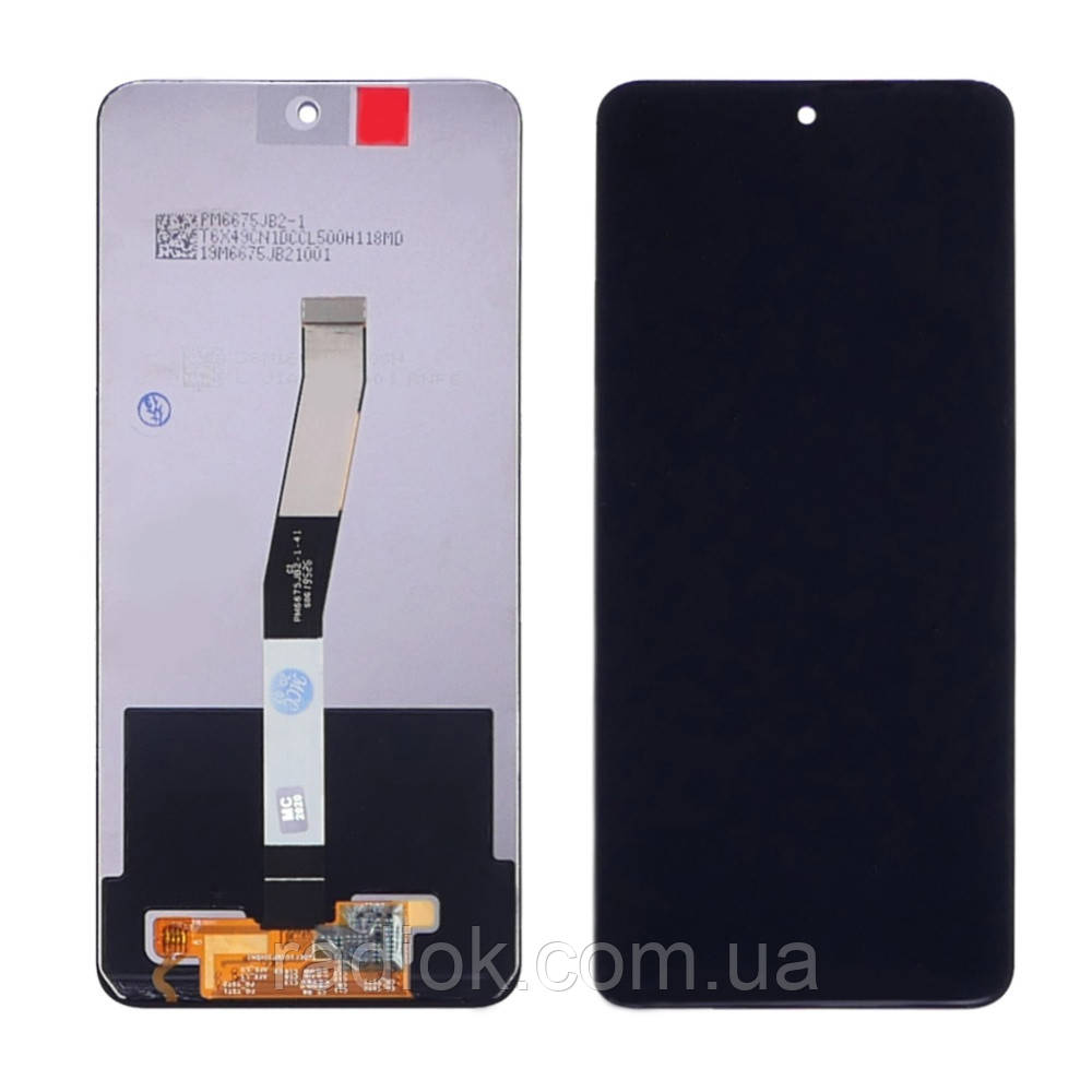 Дисплей для Xiaomi Redmi Note 9S/ Note 9 Pro/ Note 9 Pro Max з чорним тачскрином