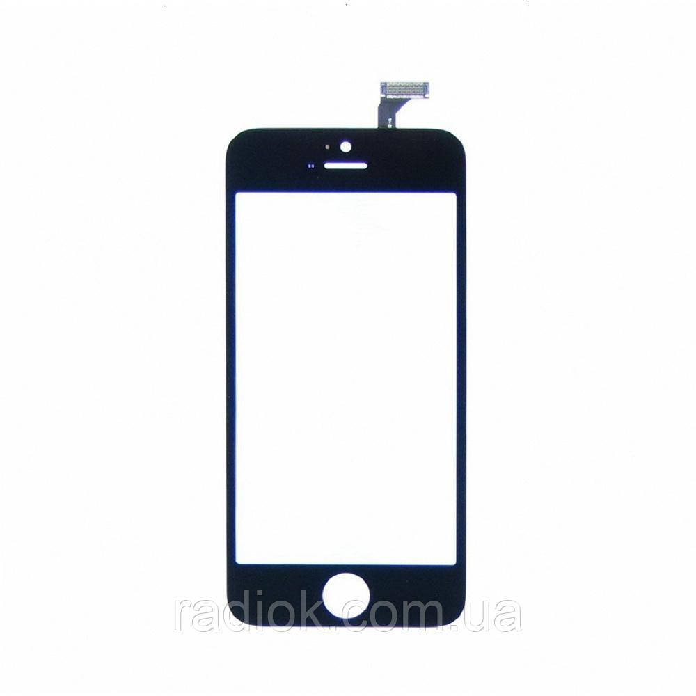 Тачскрін для Apple iPhone 5 чорний з дисплейної рамкою