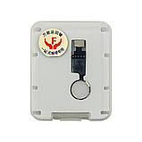 Шлейф для Apple iPhone 7/ 7 Plus/ 8/ 8 Plus кнопки HOME, сенсорна, без Touch ID, біло-сріблястий,, фото 3