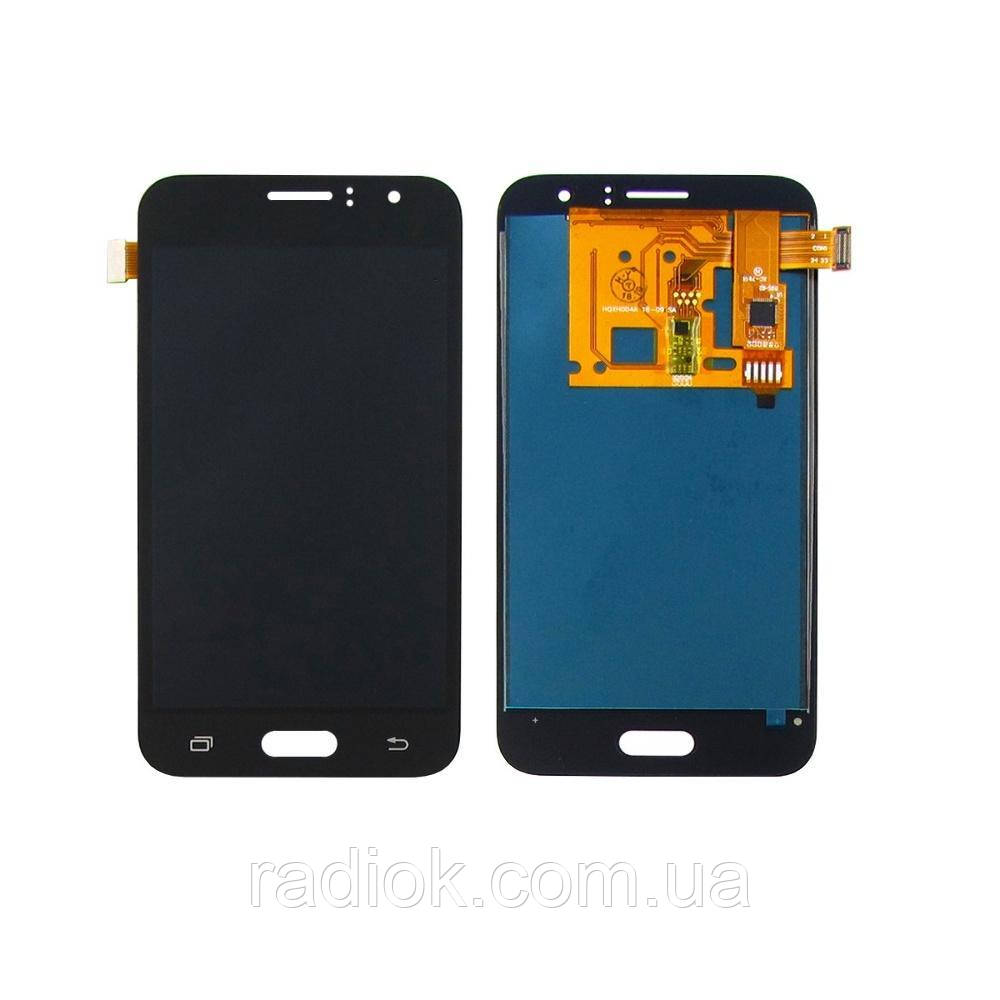 Дисплей для Samsung J120 Galaxy J1 (2016) з чорним тачскрином, з регульованою підсвіткою IPS