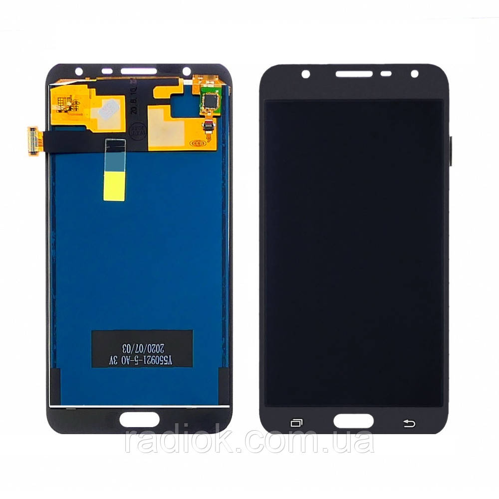Дисплей для Samsung J701 Galaxy J7 Neo з чорним тачскрином, з регульованою підсвіткою IPS