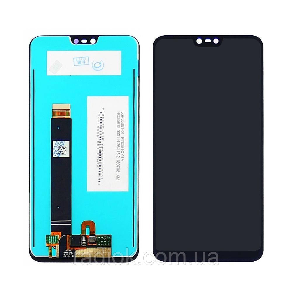 Дисплей для Nokia 7.1 з чорним тачскрином
