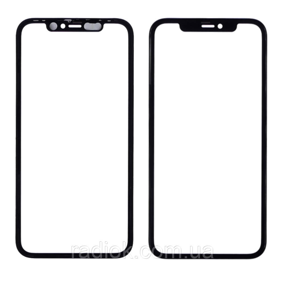 Скло тачскрину з OCA плівкою для Apple iPhone 11 чорне з рамкою HC, фото 1