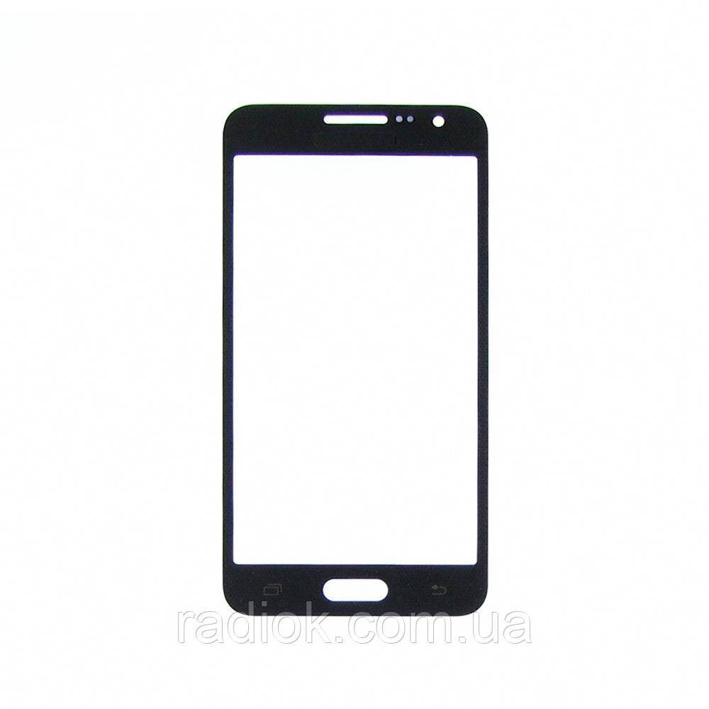 Скло тачскрину для Samsung A300 Galaxy A3 чорне, фото 1