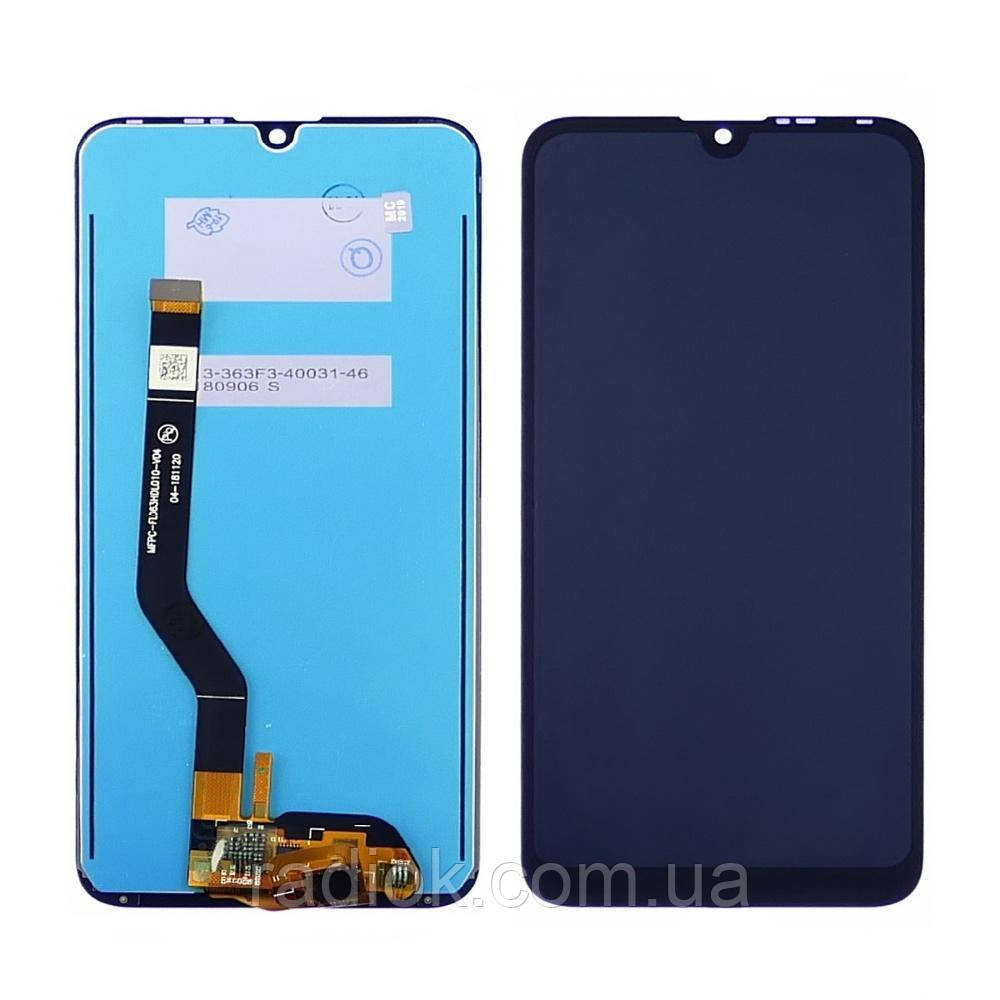 Дисплей для Huawei Y7 2019 (4/64 GB) з чорним тачскрином, фото 1