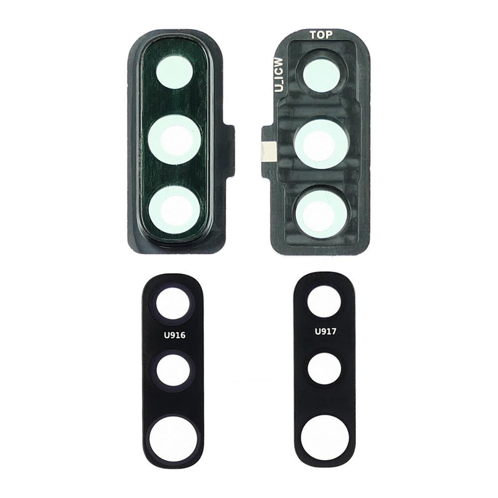 Скло камери для Samsung A705 Galaxy A70 (2019) із сірою рамкою, фото 1