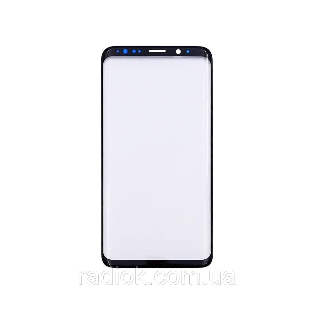 Скло тачскрину для Samsung G960 Galaxy S9 чорне з олеофобним покриттям, загартоване HC, фото 1