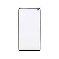 Скло тачскрину для Samsung G973 Galaxy S10 чорне з олеофобним покриттям, загартоване HC