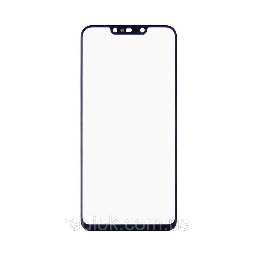 Скло тачскрину для Huawei P Smart Plus (2018)/ Nova 3i чорне з олеофобним покриттям, загартоване
