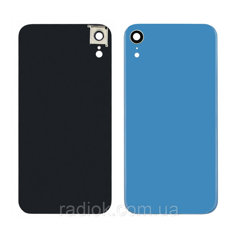Заднє скло корпусу для Apple iPhone XR зі склом камери Light Blue (блакитне)