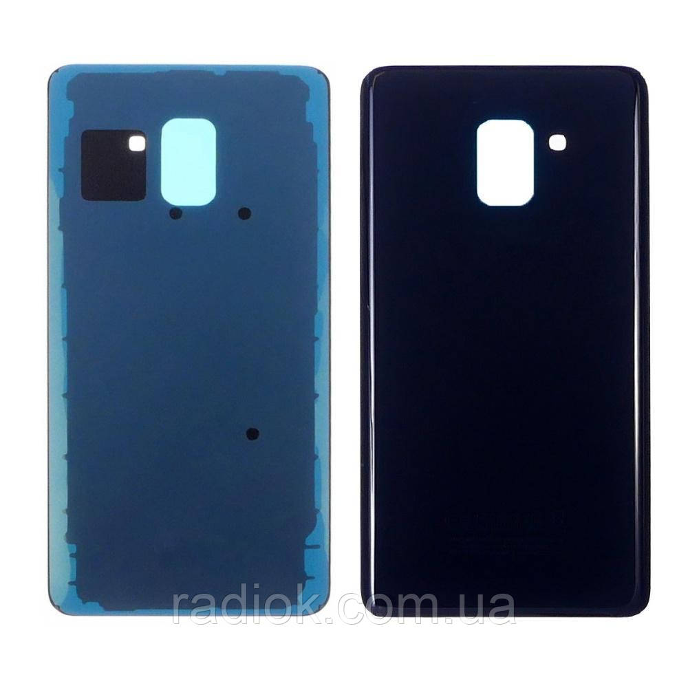 Заднє скло корпусу для Samsung A730F Galaxy A8 Plus (2018) Black (чорне), фото 1