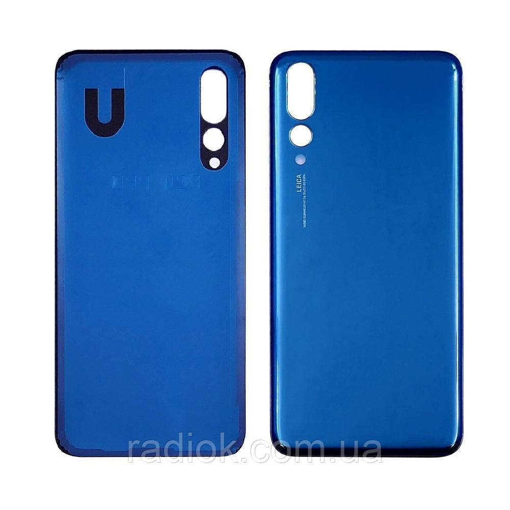Заднє скло корпусу для Huawei P20 Pro Dark Blue (темно-синє), фото 1
