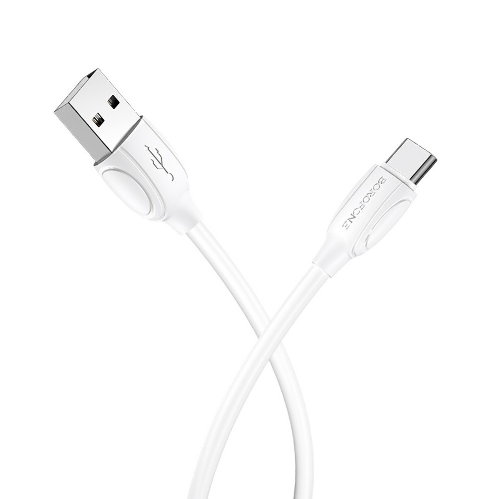 Кабель Borofone BX19 USB to Type-C 1m white, фото 1