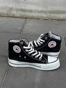 Жіночі Кросівки Converse Chuck Taylor Plarform Black White 36-38-39