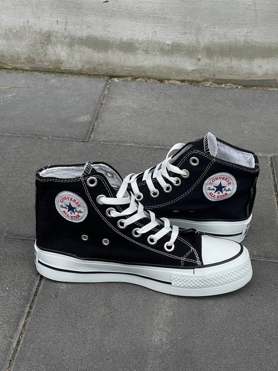 Жіночі Кросівки Converse Chuck Taylor Plarform Black White 36-38-39