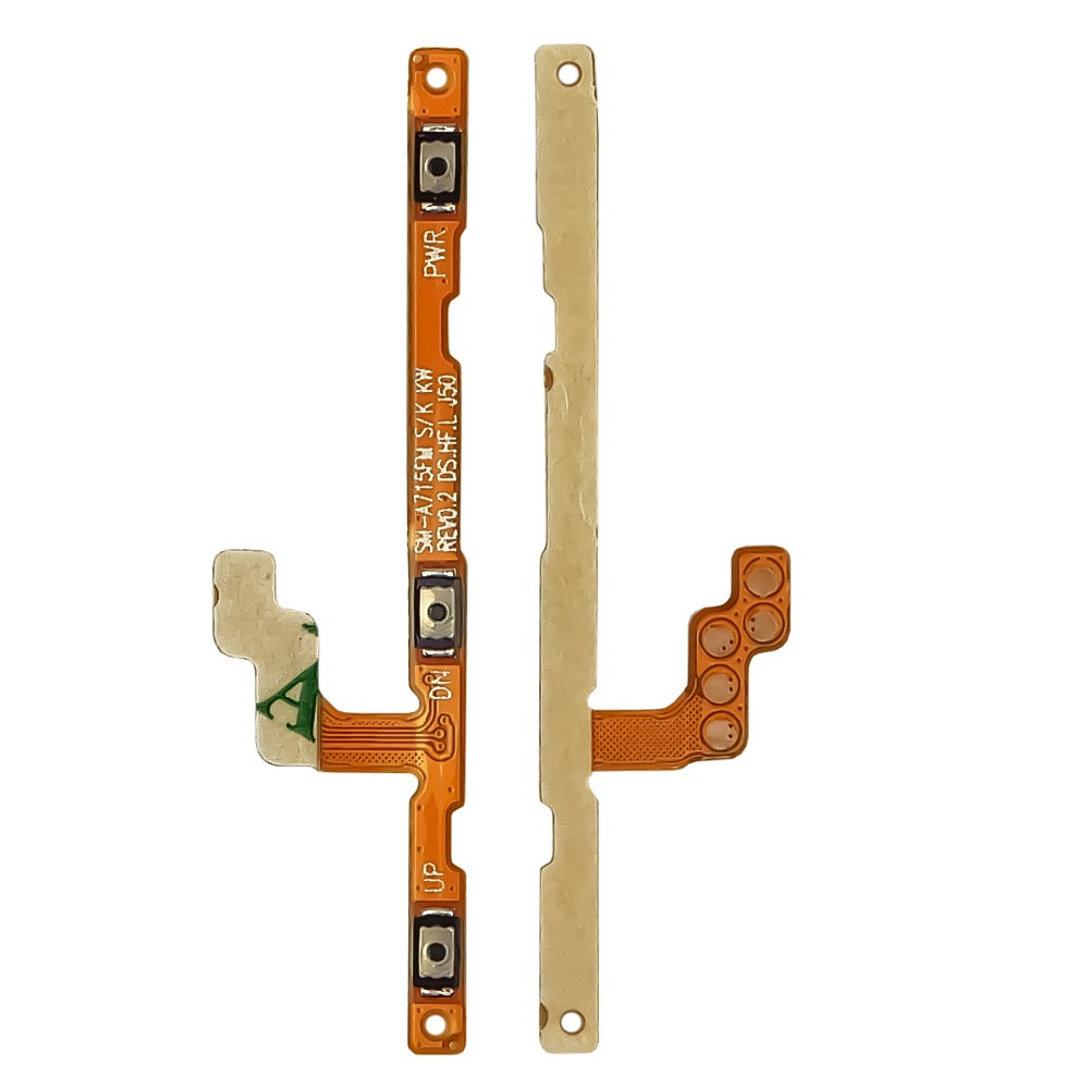 Шлейф для Samsung A515 Galaxy A51/A715 Galaxy A71 з кнопками вмик./вимк., і регулювання гучності, фото 1