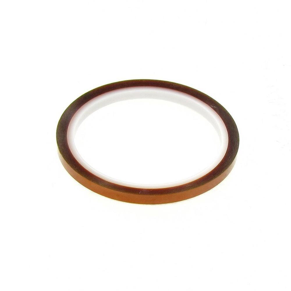 Термостійкий скотч каптоновий, коричневий 6 мм (max t 300 г), фото 1