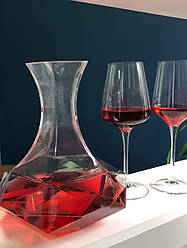 Декантер, графін для вина з прозорого скла Грань 2.3 л