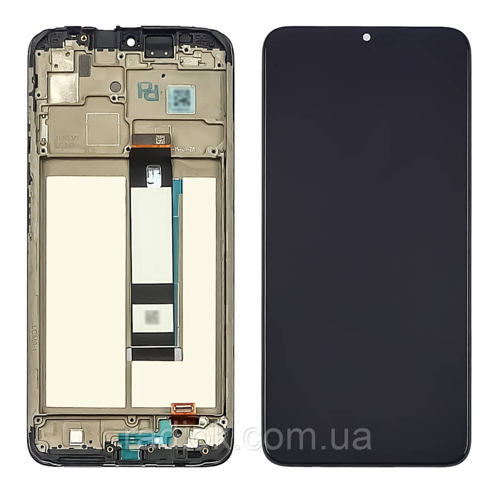 Дисплей для Xiaomi Redmi 9T/Poco M3 з чорним тачскрином і корпусною рамкою