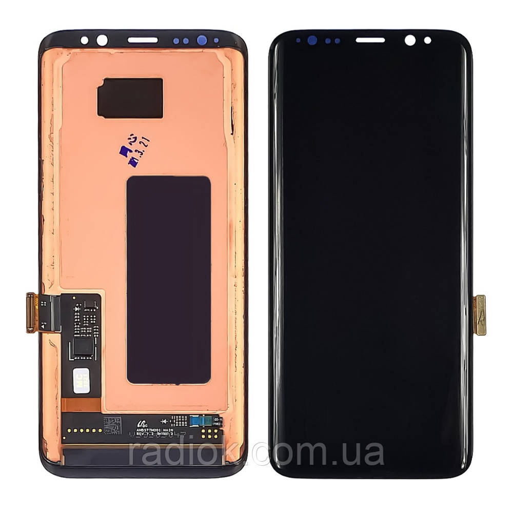Дисплей для Samsung G950 Galaxy S8 з чорним тачскрином Original (переклеєне скло)