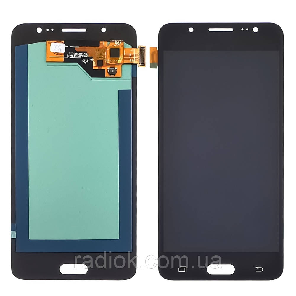 Дисплей для Samsung J510 Galaxy J5 (2016) з чорним тачскрином OLED