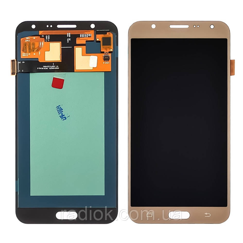 Дисплей для Samsung J700 Galaxy J7 із золотистим тачскрином OLED