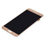 Дисплей для Samsung J700 Galaxy J7 із золотистим тачскрином OLED, фото 3
