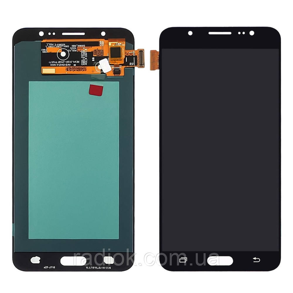 Дисплей для Samsung J710 Galaxy J7 (2016) з чорним тачскрином OLED