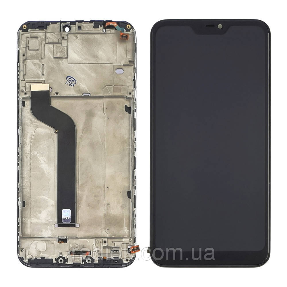 Дисплей для Xiaomi Redmi 6 Pro/Mi A2 Lite з чорним тачскрином і корпусною рамкою