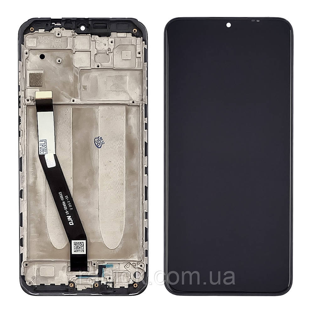 Дисплей для Xiaomi Redmi 9 з чорним тачскрином і корпусною рамкою