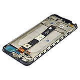 Дисплей для Xiaomi Redmi 9A/9C з чорним тачскрином і корпусною рамкою, фото 3