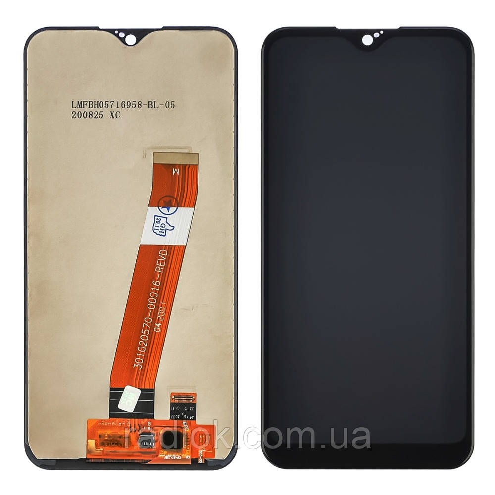 Дисплей для Samsung A015M Galaxy A01 (2020) з чорним тачскрином
