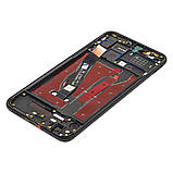 Дисплей для Huawei Honor 8X з чорним тачскрином і корпусною рамкою, фото 3