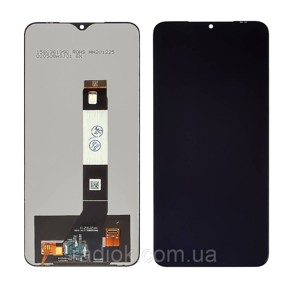 Дисплей для Xiaomi Redmi 9T/Poco M3 з чорним тачскрином