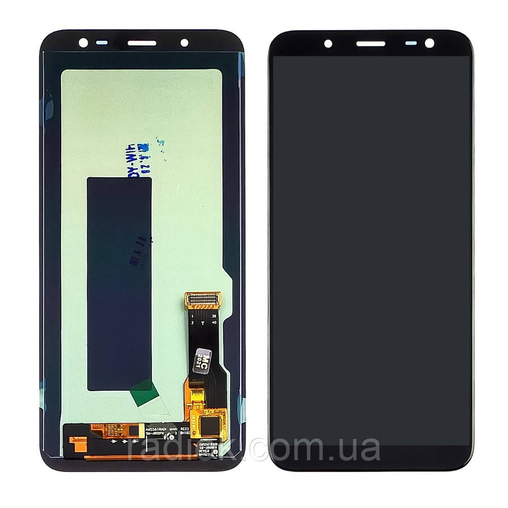 Дисплей для Samsung J600 Galaxy J6 (2018) з чорним тачскрином OLED