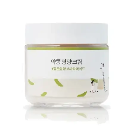 Поживний крем з екстрактом соєвих бобів та керамідами ROUND LAB Soybean Nourishing Cream - 80 мл, фото 2