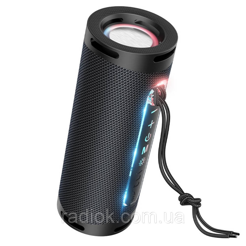 Портативна Bluetooth колонка Hoco HC9 TWS з LED-підсвіткою black, фото 1