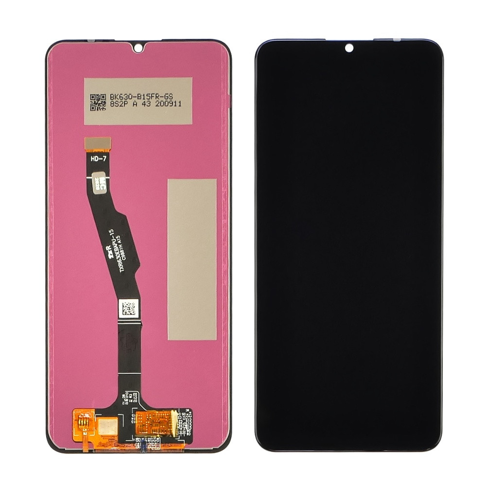 Дисплей для Huawei Y6P (2020)/Honor 9A з чорним тачскрином, фото 1