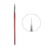 Пензель для промальовування тонких ліній, EzFlow Nail Systems No 2 (17 мм) дерев'яна ручка