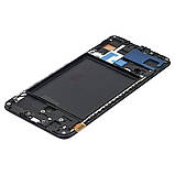 Дисплей для Samsung A705 Galaxy A70 (2019) з чорним тачскрином і чорною корпусною рамкою (з широким обідком), фото 4