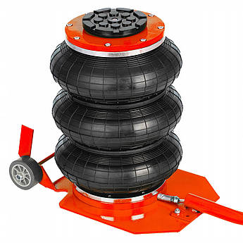 Пневматичний домккрат, підіймач Majster Polska, [3500 кг / 13,5 - 40см / Запобіжний клапан]