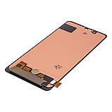 Дисплей для Samsung A715 Galaxy A71 (2020) з чорним тачскрином (з широким обідком) OLED, фото 4