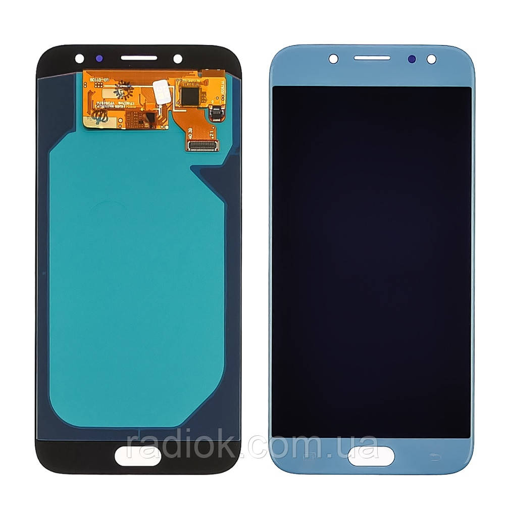Дисплей для Samsung J730 Galaxy J7 (2017) з блакитним тачскрином OLED