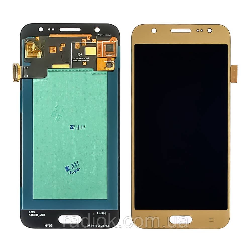 Дисплей для Samsung J500 Galaxy J5 із золотистим тачскрином OLED