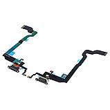 Шлейф для Apple iPhone X з чорним роз'ємом живлення, з мікрофоном Original, фото 2