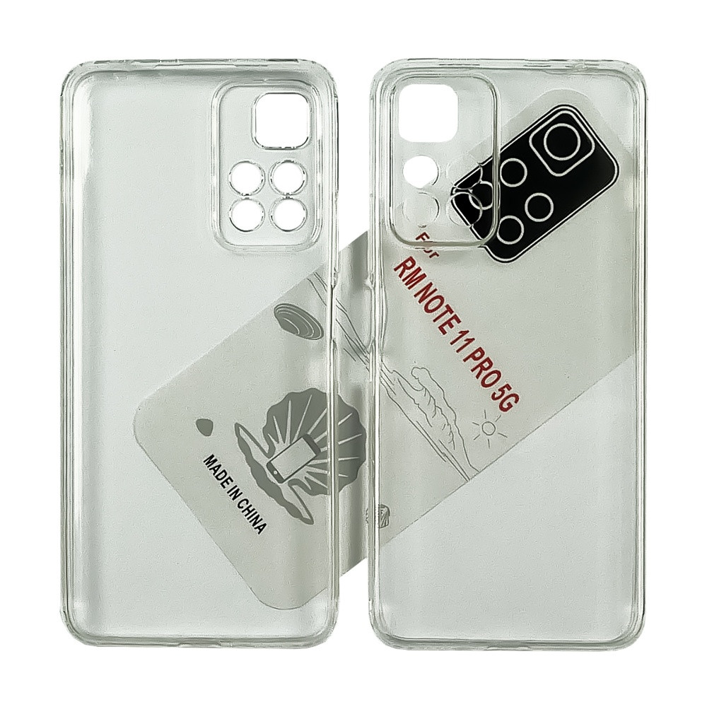 Чохол силіконовий KST для Xiaomi Redmi Note 11 Pro/ Note 11 Pro + прозорий, фото 1