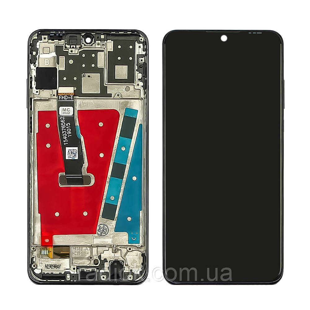 Дисплей для Huawei P30 Lite/ Nova 4e (2019) (48МР версія) з чорним тачскрином і чорною корпусною рамкою