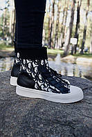 Женские ботинки Dior Boots Black White