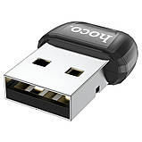 Адаптер перехідник Hoco UA18 USB to Bluetooth 5.0 чорний, фото 3