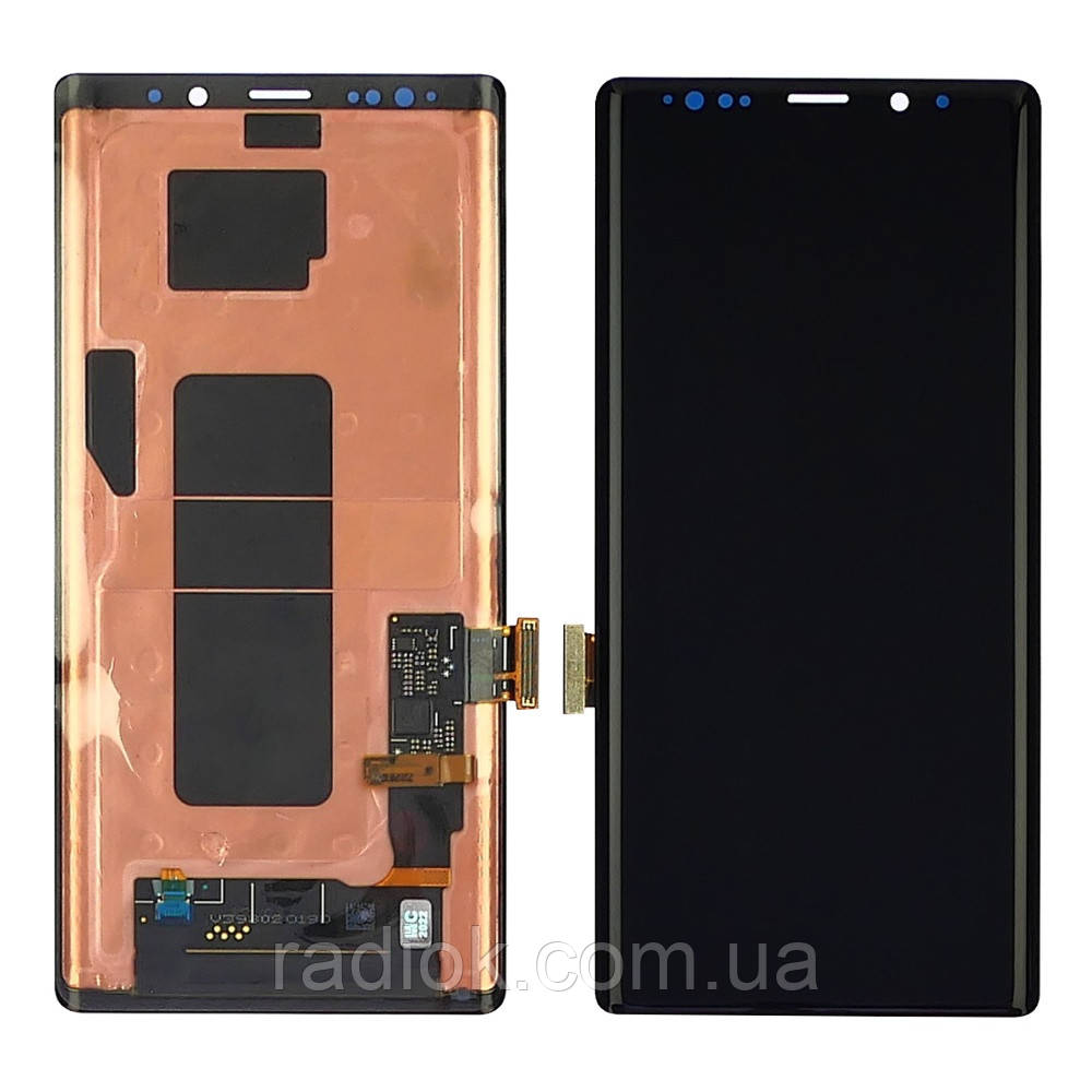 Дисплей для Samsung Note 9 з чорним тачскрином Original (переклеєне скло)